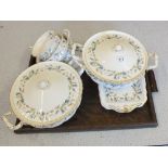 A Royal Albert Brigadoon part dinner and tea set (three trays)