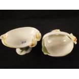 A pair of Graff porcelain lily decorated bowls