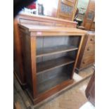 A Victorian mahogany open three tier bookcase