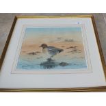 An unsigned Simon Trinder watercolour 'Teal',