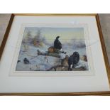 A pair of Archibald Thorburn prints 'Black Game'