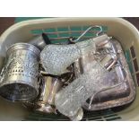 Various items of silver plate and pewter