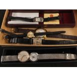 Various gents and ladies wristwatches including lady's Omega