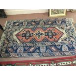 A Turkish wool rug with certificate,