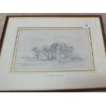 Cyril Tibaston pencil drawing of Keswick church near Norwich plus other pictures