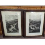 Various prints including Edwardian Highland scenes,