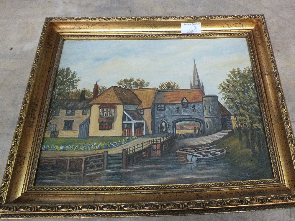 Three Norwich scene oils - Image 2 of 3