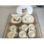 A Susie Cooper Nasturtium part tea set