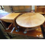 A nest of three square tables,