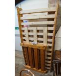 Two pine single bed frames