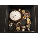 A Canadian gold plated pocket watch by J.A.