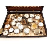 Various silver cased and other pocket watches