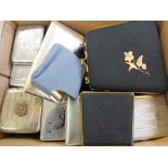 Various cigarette cases etc