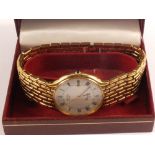 A gents rotary gold plated wristwatch