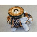 A pottery elephant,