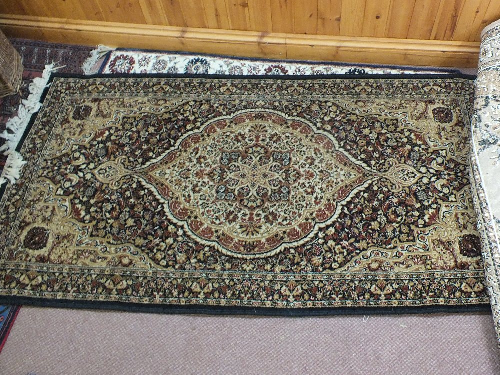 Three floral wool rugs - Image 2 of 3