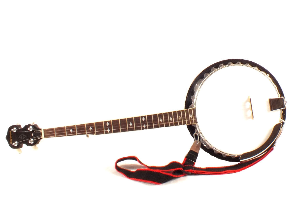 A cased Ridgewood five string banjo - Image 2 of 2