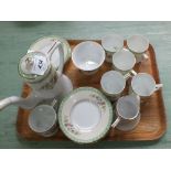 A Noritake floral part coffee set