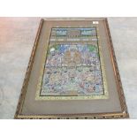 An Indian court scene painting,