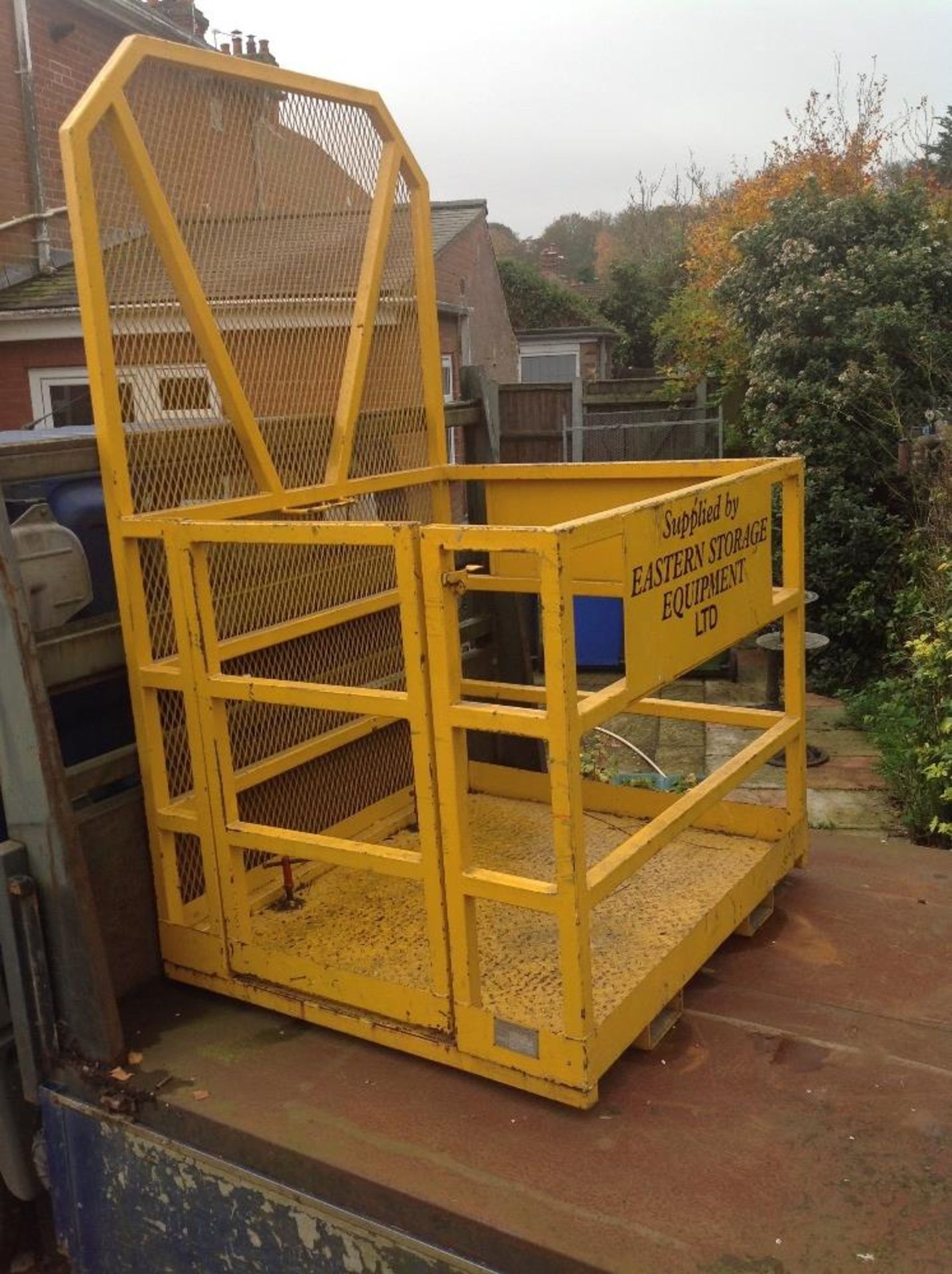 Forklift Personnel Basket. Stored near Beccles. No VAT on this item.