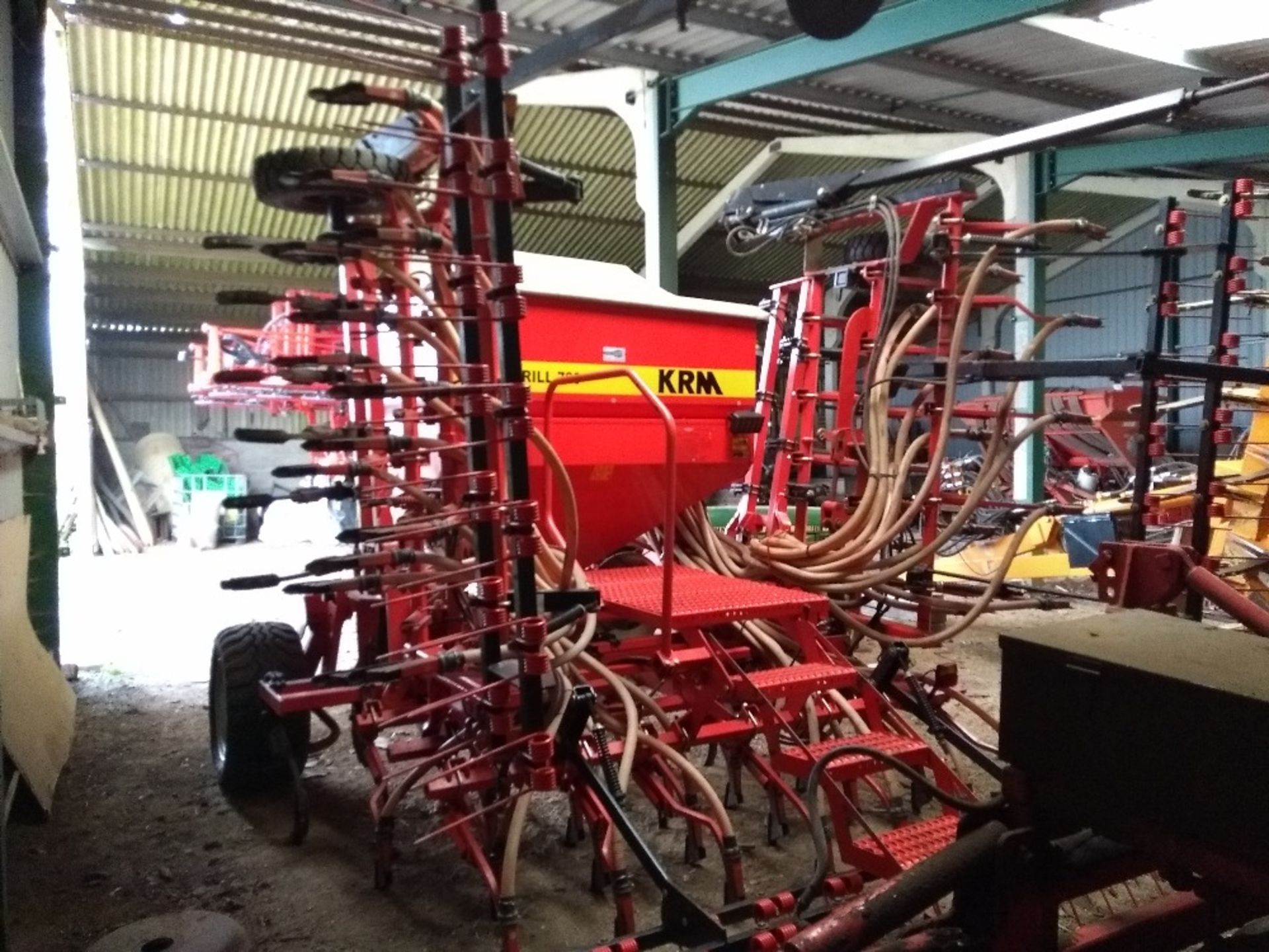 KRM 6M Solardrill 799, 2008, RDS area meter, cultivation tines, level board, tine coulters, PTO fan, - Image 2 of 3