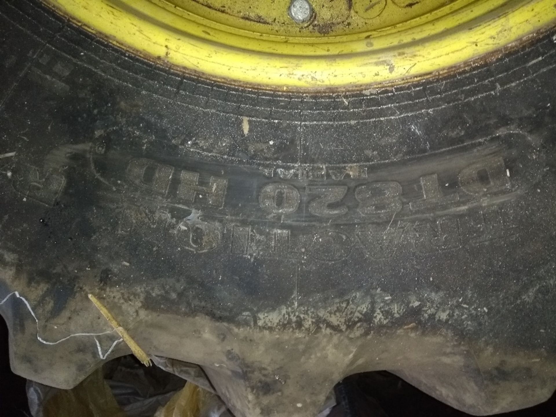 Pair of 800/7.0R38 Goodyear tyres, removable centre, suitable for JD 6210R stud. ET80070. - Image 3 of 5
