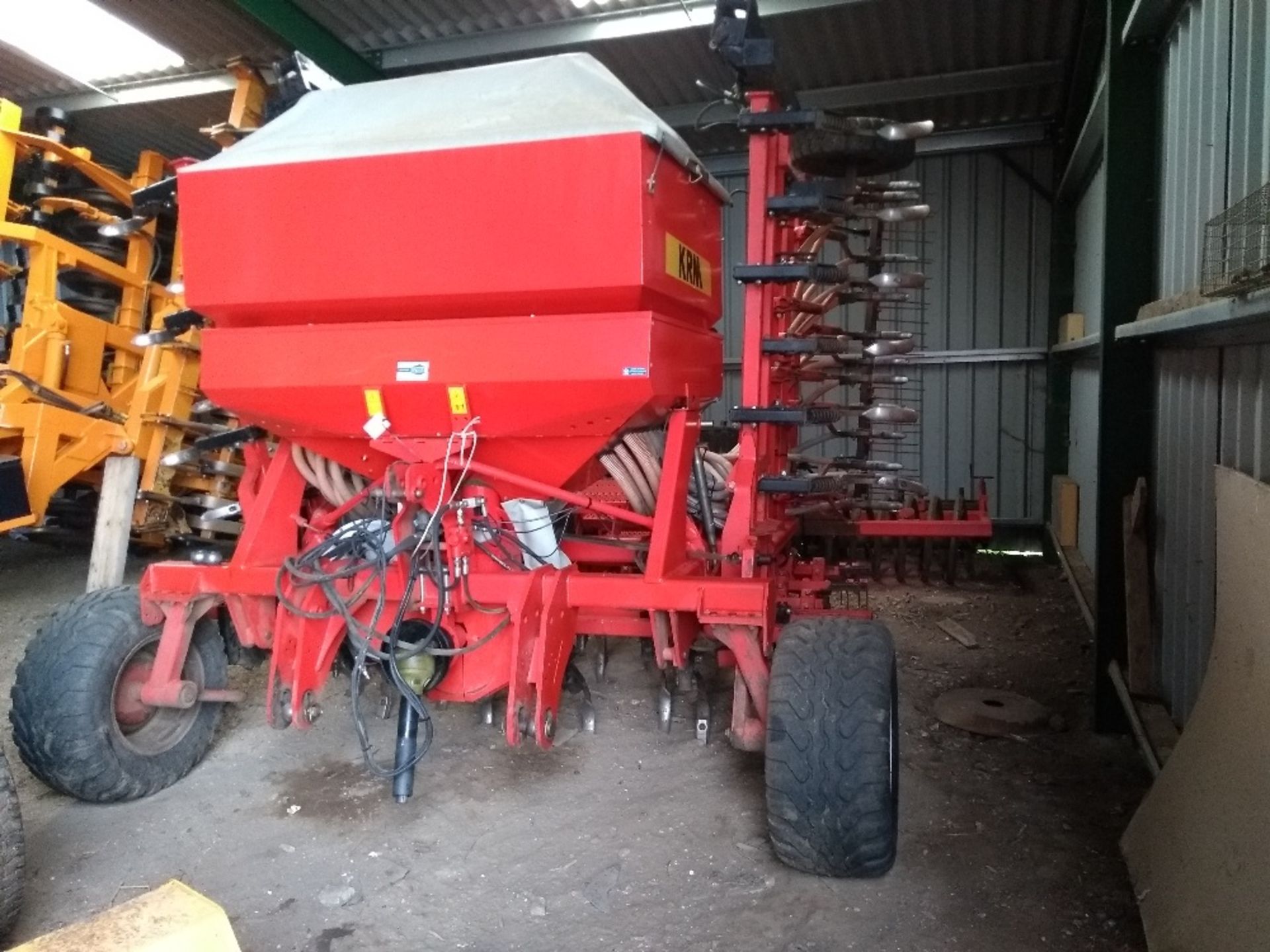 KRM 6M Solardrill 799, 2008, RDS area meter, cultivation tines, level board, tine coulters, PTO fan, - Image 3 of 3