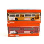 A boxed Tekno Scania CR7/851 coach in yellow and cream,