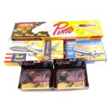 Boxed aircraft models including Corgi,