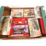 Various Airfix and Matchbox kits