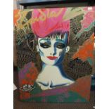 Zandra Rhodes screen print,