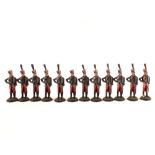 Various die cast models of French Napoleonic soldiers