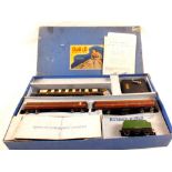 A Hornby Dublo passenger part train set Duchess of Athol (repainted loco and tender),