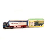 A Corgi 1137 Ford articulated trailer express service with mechanic and a boxed 5013 AEC 508