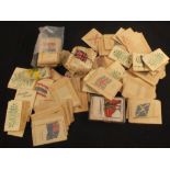 Cigarette card silks including Kenstas flowers