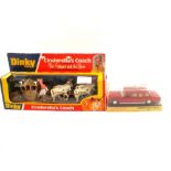 A Dinky 111 Cinderellas coach in blister box and 600 Mercedes Benz in rigid box