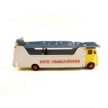 A rare Dinky 989 car transporter, Auto Transporters in yellow,