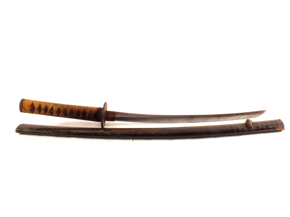 A Japanese Wakizashi sword