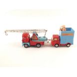 A Corgi 503 Chipperfields Circus giraffe transporter (with giraffes) and 1144 crane truck