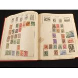 Two stamp albums and contents