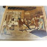 Various marquetry pictures