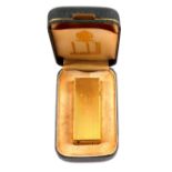 A Dunhill gold plated gas lighter