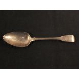 A silver Old English table spoon,