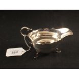 A silver sauce boat, Mappin & Webb,