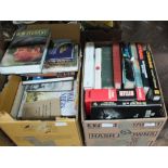Seven boxes of military related books