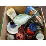 Two boxes of china etc