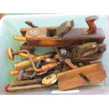 Various woodworking tools,