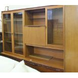 A large Nathans Furniture style glazed wall unit