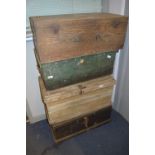 Three Pine Tool Boxes and a Electrolux Box