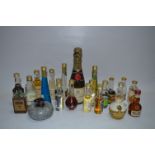 Box Containing Miniature Spirits and Liqueurs